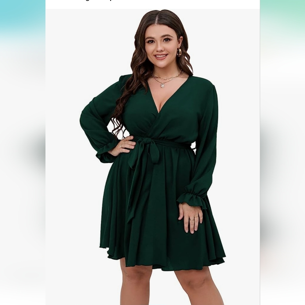 Scomchic emerald mini dress